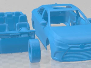 Toyota Camry 2015 Printable Car 3D Print Model