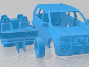 Nissan X Trail 2001 Printable Car 3D Baskı Modeli