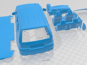 Nissan X Trail 2001 Printable Car 3D Baskı Modeli