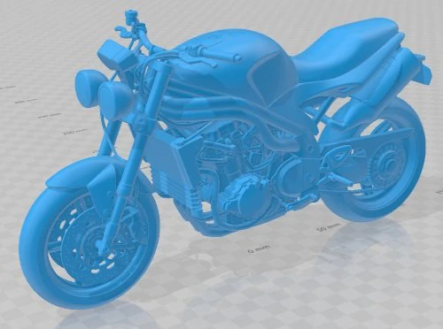 Triumph Speed Triple 2008 Printable Motorbike 3D Print Model .c4d .max .obj .3ds .fbx .stl .blend 
