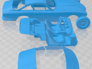 Ferrari 250 GT Berlinetta Lusso 1962 Printable Car Modello di stampa 3D