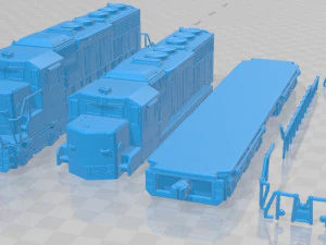 EMD SD40-2 Locomotive Printable 3D Print Model