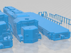 EMD SD40-2 Locomotive Printable 3Dプリントモデル