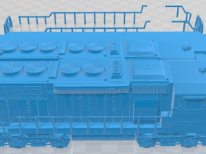 EMD SD40-2 Locomotive Printable 3Dプリントモデル