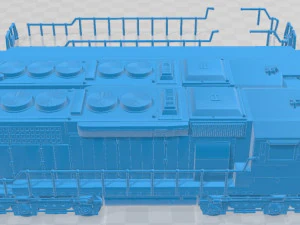 EMD SD40-2 Locomotive Printable 3D Print Model
