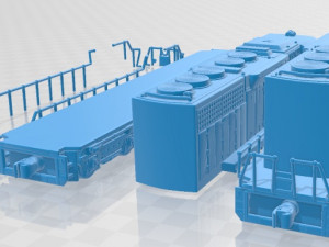 EMD SD40-2 Locomotive Printable 3Dプリントモデル