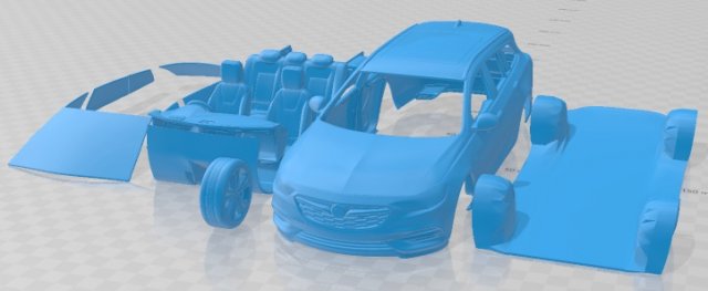 Holden Commodore Sportwagon 2021 Printable Car 3D-Druckmodell .c4d .max .obj .3ds .fbx .stl .blend 