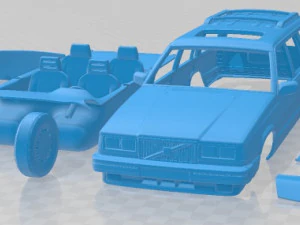 Carro imprim&iacute;vel Volvo 745 kombi EUA 1985 Modelo de Impressão 3D