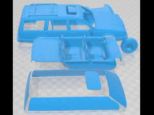 Volvo 745 kombi US 1985 Printable Car 3D Druckmodell