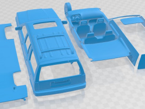 Volvo 745 kombi US 1985 Printable Car 3D Druckmodell