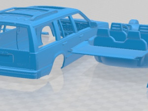 Volvo 745 kombi US 1985 Printable Car 3D Druckmodell