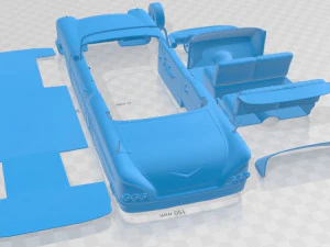 Chevrolet Impala 1958 Convertible Printable Car 3D Print Model