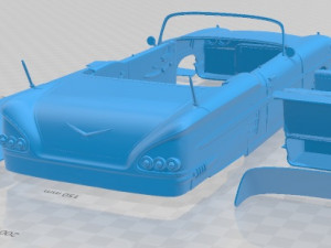 Chevrolet Impala 1958 Convertible Printable Car Modelo de impresión 3D