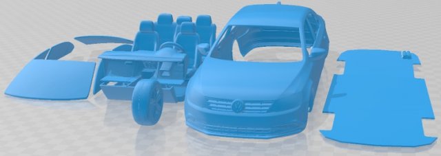 Volkswagen Jetta 2015 Printable Car Modèles 3D en vedette .c4d .max .obj .3ds .fbx .stl .blend 