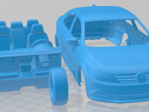 Volkswagen Jetta 2015 Printable Car Modèles 3D en vedette