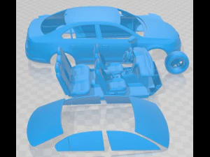 Volkswagen Jetta 2015 Printable Car 3D Print Model
