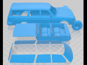Volvo 245 Wagon 1975 Printable Car 3D Print Model