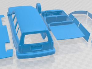 Volvo 245 Wagon 1975 Printable Car 3D Print Model