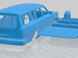 Volvo 245 Wagon 1975 Printable Car 3D Print Model