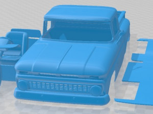 Chevrolet C10 K10 1963 Printable Car Modelo de impresión 3D