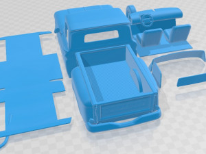 Chevrolet C10 K10 1963 Printable Car Modèles 3D en vedette
