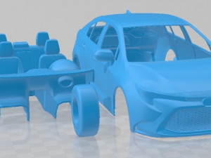 Toyota Corolla Sedan Hybrid US 2020 Printable Car 3D-printmodel