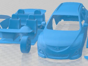 Carro imprim&iacute;vel Mazda 6 Wagon 2011 Modelo de Impressão 3D