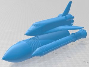 Nasa Discovery Space Shuttle Printable Model Cetak 3D