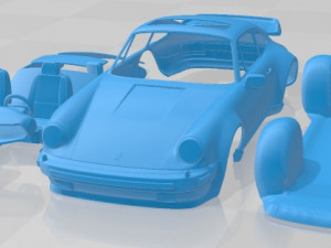 Porsche 911 930 Turbo 1975 Printable Car 3Dプリントモデル