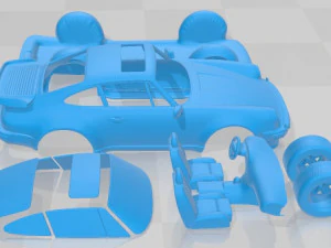 Carro imprim&iacute;vel Porsche 911 930 Turbo 1975 Modelo de Impressão 3D