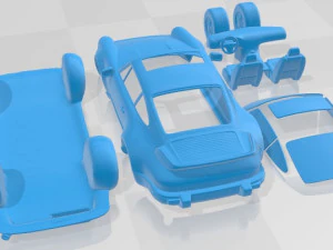 Carro imprim&iacute;vel Porsche 911 930 Turbo 1975 Modelo de Impressão 3D