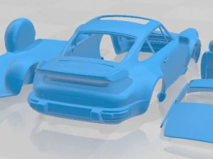 Carro imprim&iacute;vel Porsche 911 930 Turbo 1975 Modelo de Impressão 3D