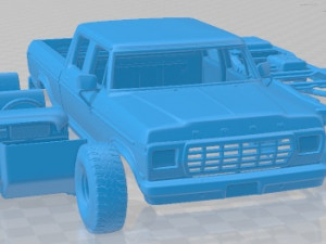 F Crewcab 1978 Printable Car Modelo de Impressão 3D