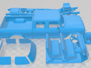 F Crewcab 1978 Printable Car 3D Print Model