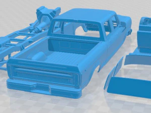F Crewcab 1978 Printable Car 3D Print Model