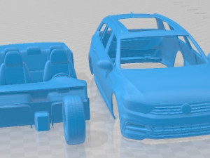 Volkswagen Passat Variant R Line 2015 Printable Car Model Cetak 3D