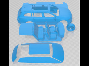 Volkswagen Passat Variant R Line 2015 Printable Car Model Cetak 3D