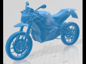ZERO S ZF8-5 Printable Motorbike 3Dプリントモデル