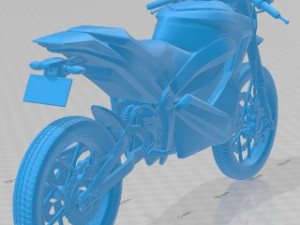 ZERO S ZF8-5 Printable Motorbike 3Dプリントモデル