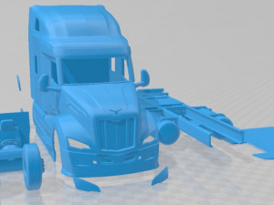 Peterbilt 579 Sleeper Cab Tractor Truck 2024 Printable 3D प्रिंट मॉडल
