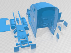 Peterbilt 579 Sleeper Cab Tractor Truck 2024 Printable 3D प्रिंट मॉडल