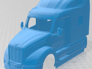 Peterbilt 579 Sleeper Cab Tractor Truck 2024 Printable Body Cabin 3D-Druckmodell