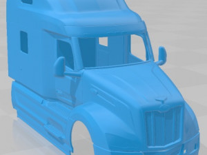 Peterbilt 579 Sleeper Cab Tractor Truck 2024 Printable Body Cabin 3D-printmodel