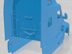 Peterbilt 579 Sleeper Cab Tractor Truck 2024 Printable Body Cabin 3D-printmodel