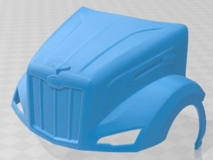 Peterbilt 579 Sleeper Cab Tractor Truck 2024 Printable 3D Baskı Modeli