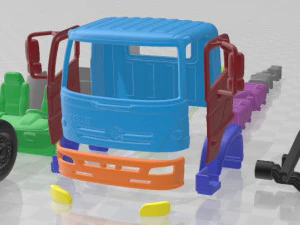 Caminh&atilde;o imprim&iacute;vel Hino 500 FC 2020 Modelo de Impressão 3D