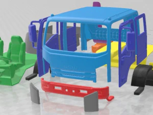 Isuzu NPS 300 2015 Printable Truck 3D Print Model