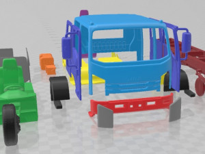 Isuzu NPS 300 2015 Printable Truck 3D printmodel