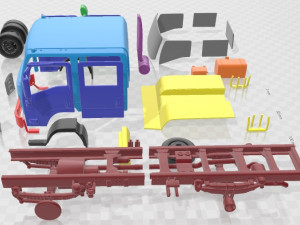 Isuzu NPS 300 2015 Printable Truck 3D printmodel