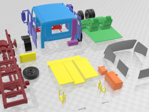 Isuzu NPS 300 2015 Printable Truck 3D printmodel